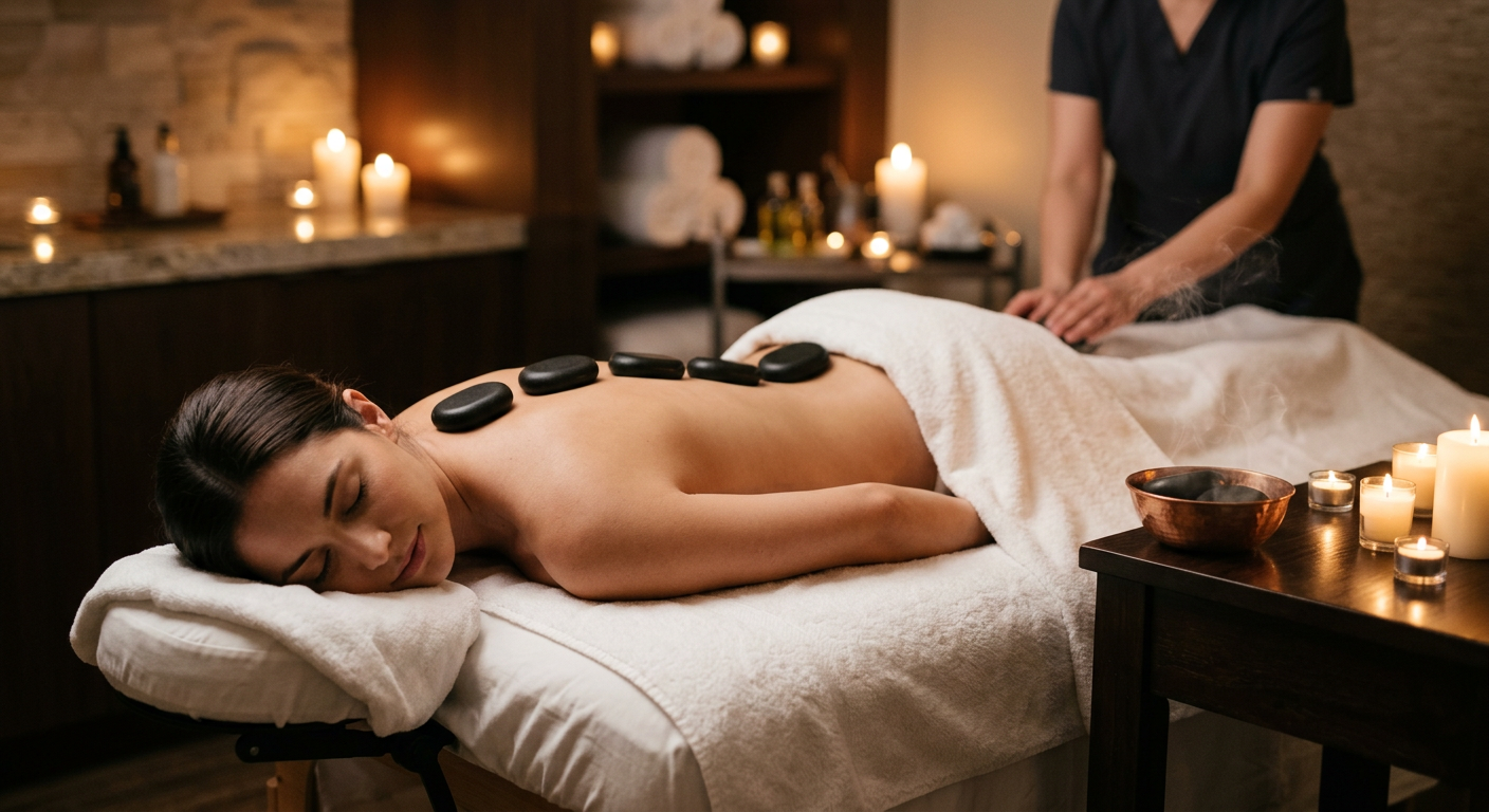 Hot Stone Massage at Kaira Home Massage Spa