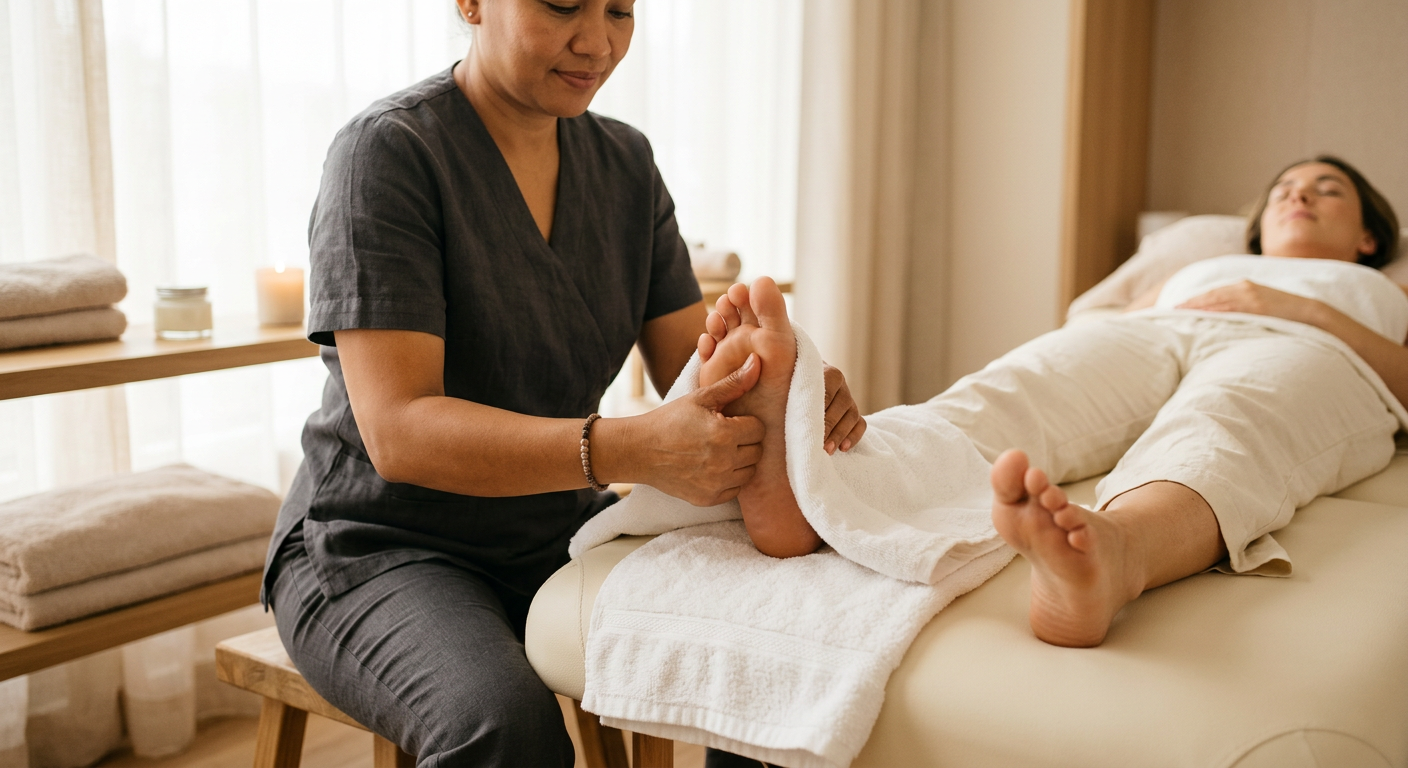 Foot Reflexology at Kaira Home Massage Spa